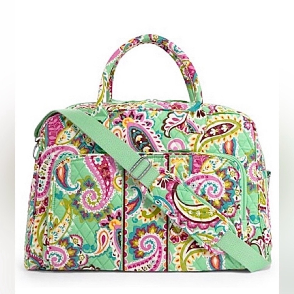 Vera Bradley Paisley Weekender Duffle bag